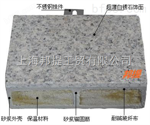 锈石超薄石材防火保温装饰板