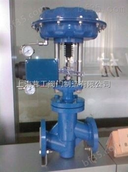 气动薄膜衬氟调节阀 --尺寸结构图--上海茸工阀门制造有限公司