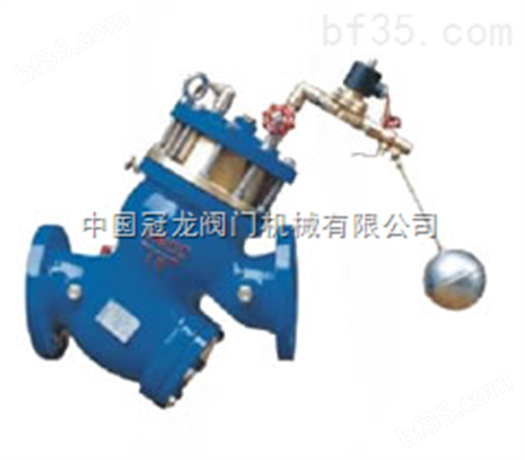 过滤活塞式电动浮球阀 中国冠龙阀门机械有限公司